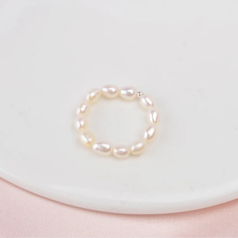 💎NEW💎S925+ FRESHWATER PEARL RING SET - Picture 3 of 5